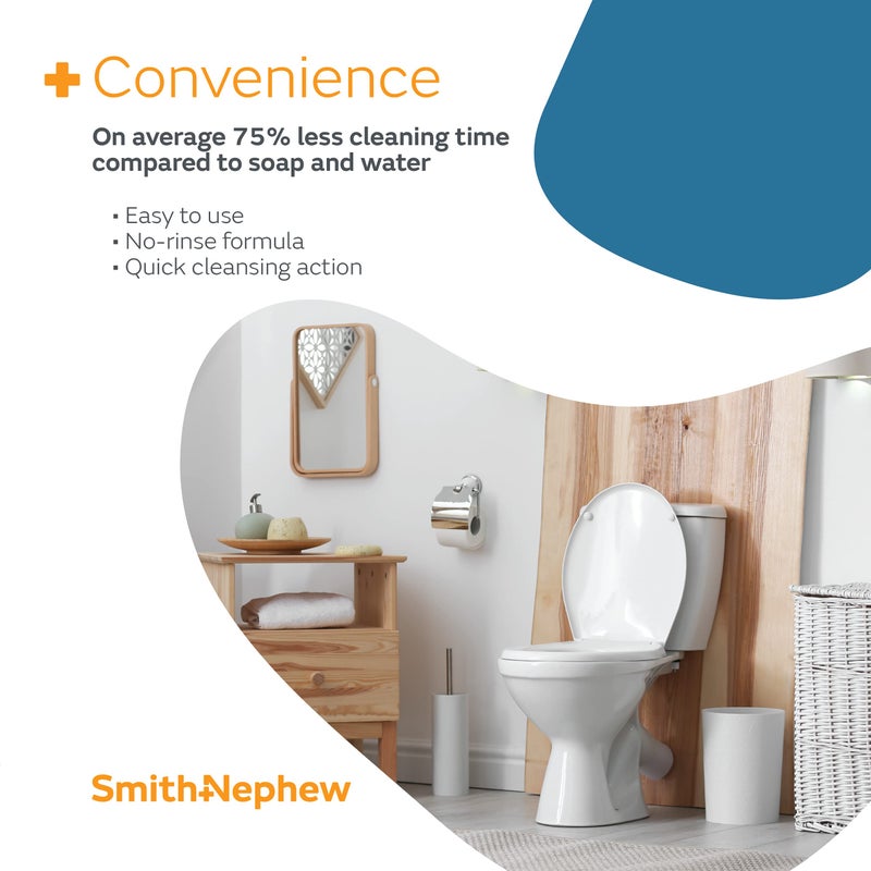 Smith&nephew Smith+Nephew SECURAâ—Š Total Body Foam Cleanser, Foaming Waterless Body Cleanser, No- Rinse Skin Cleanser with Pump Dispenser, 8.5 Ounces - Image 5